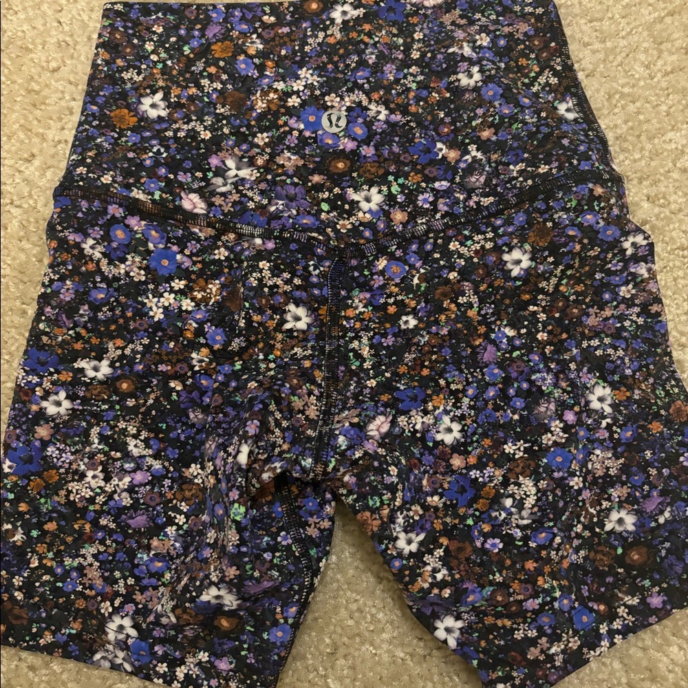 Floral Align Biker Shorts